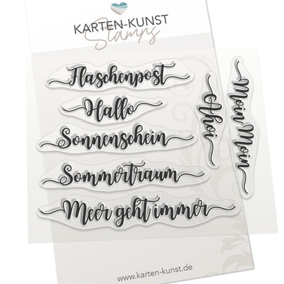 Karten-Kunst Clear Stamps KK-0136 - Kalligraphie am Meer