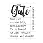 Karten-Kunst Clear Stamps KK-0137 - Riesige Wünsche Alles Gute