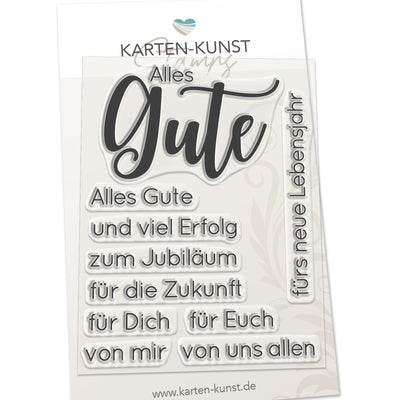 Karten-Kunst Clear Stamps KK-0137 - Riesige Wünsche Alles Gute