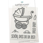 Karten-Kunst Clear Stamps KK-0138 - Schön, dass Du da bist