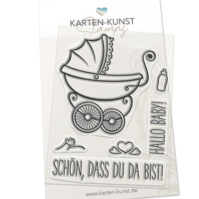 Karten-Kunst Clear Stamps KK-0138 - Schön, dass Du da bist