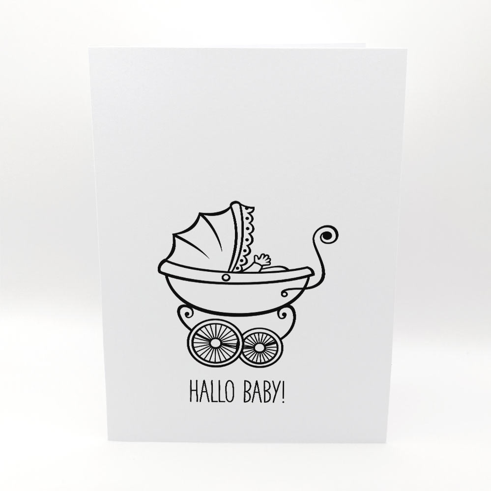 Karten-Kunst Clear Stamps KK-0138 - Schön, dass Du da bist
