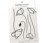 Karten-Kunst Clear Stamps KK-0139 - Mohnblumen / Scribble Poppies