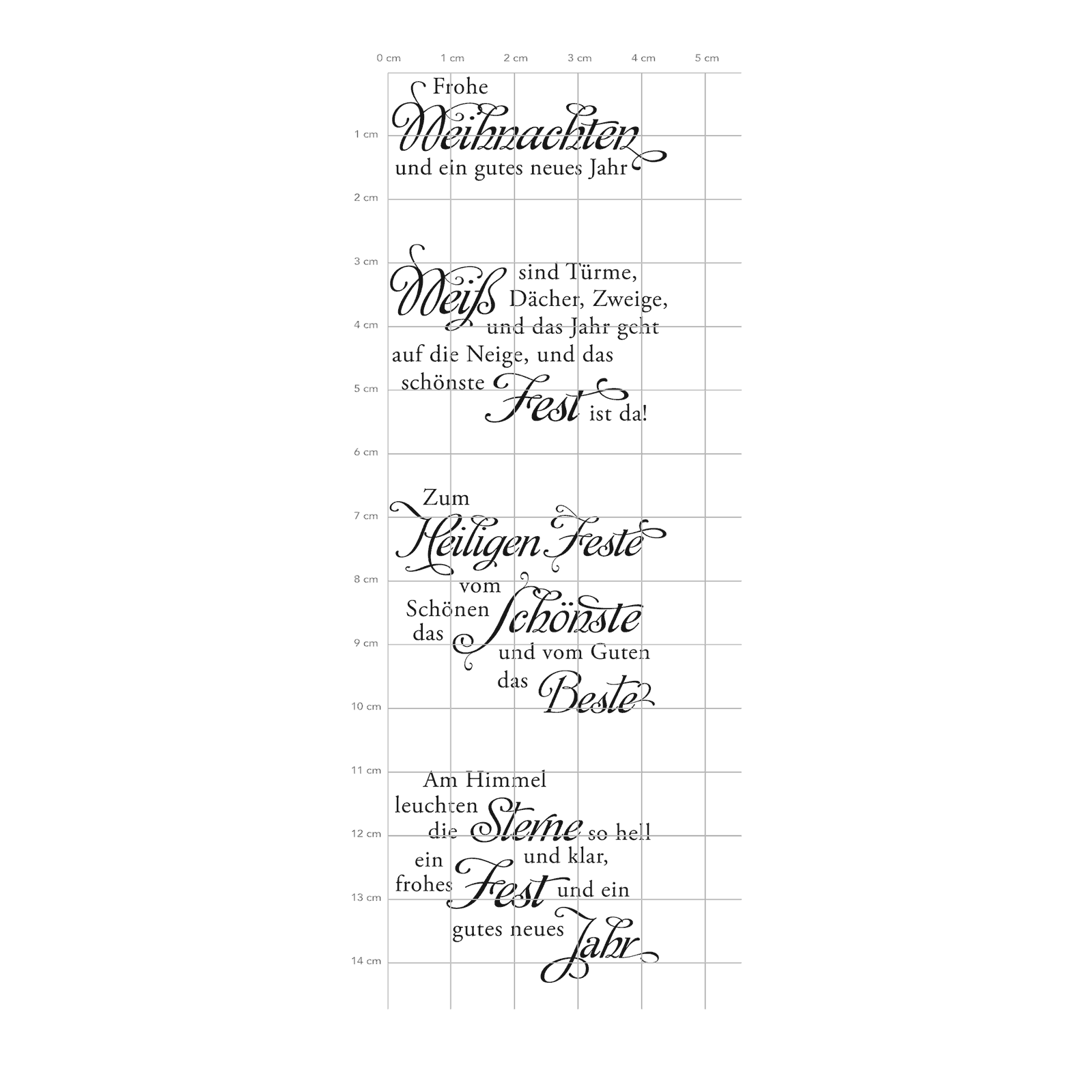 Karten-Kunst Clear Stamps KK-0141 - Weise Worte zu Weihnachten