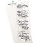 Karten-Kunst Clear Stamps KK-0141 - Weise Worte zu Weihnachten