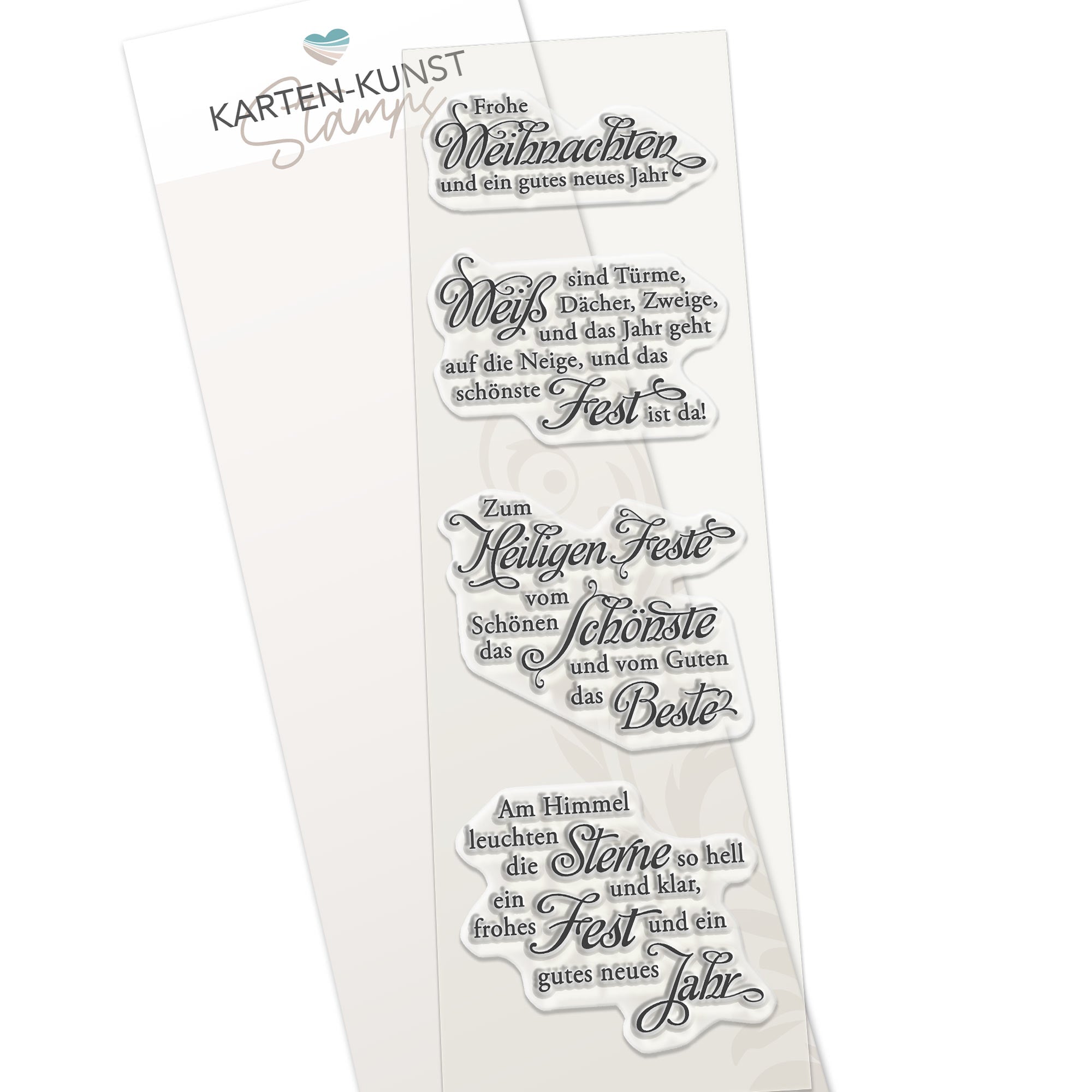 Karten-Kunst Clear Stamps KK-0141 - Weise Worte zu Weihnachten