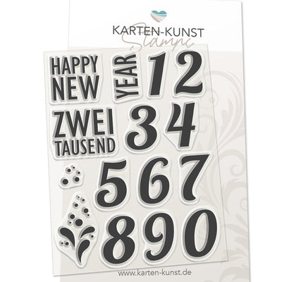 Karten-Kunst Clear Stamps KK-0143 - Happy New Year