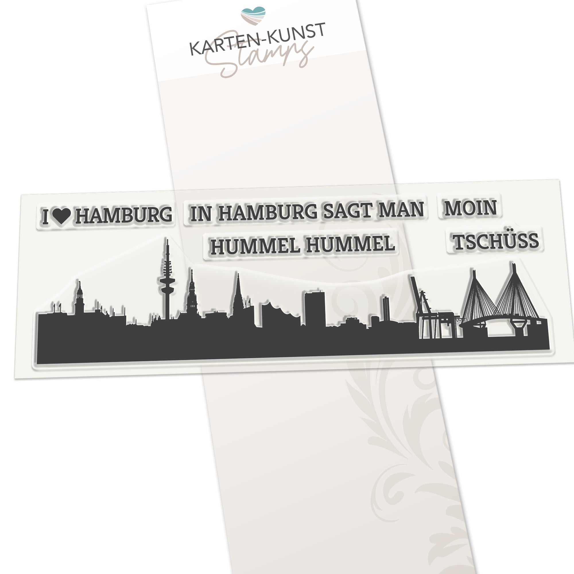 Karten-Kunst Clear Stamps KK-0145 - Skyline Hamburg
