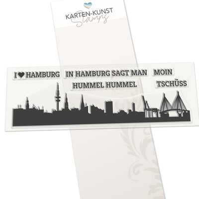 Karten-Kunst Clear Stamps KK-0145 - Skyline Hamburg