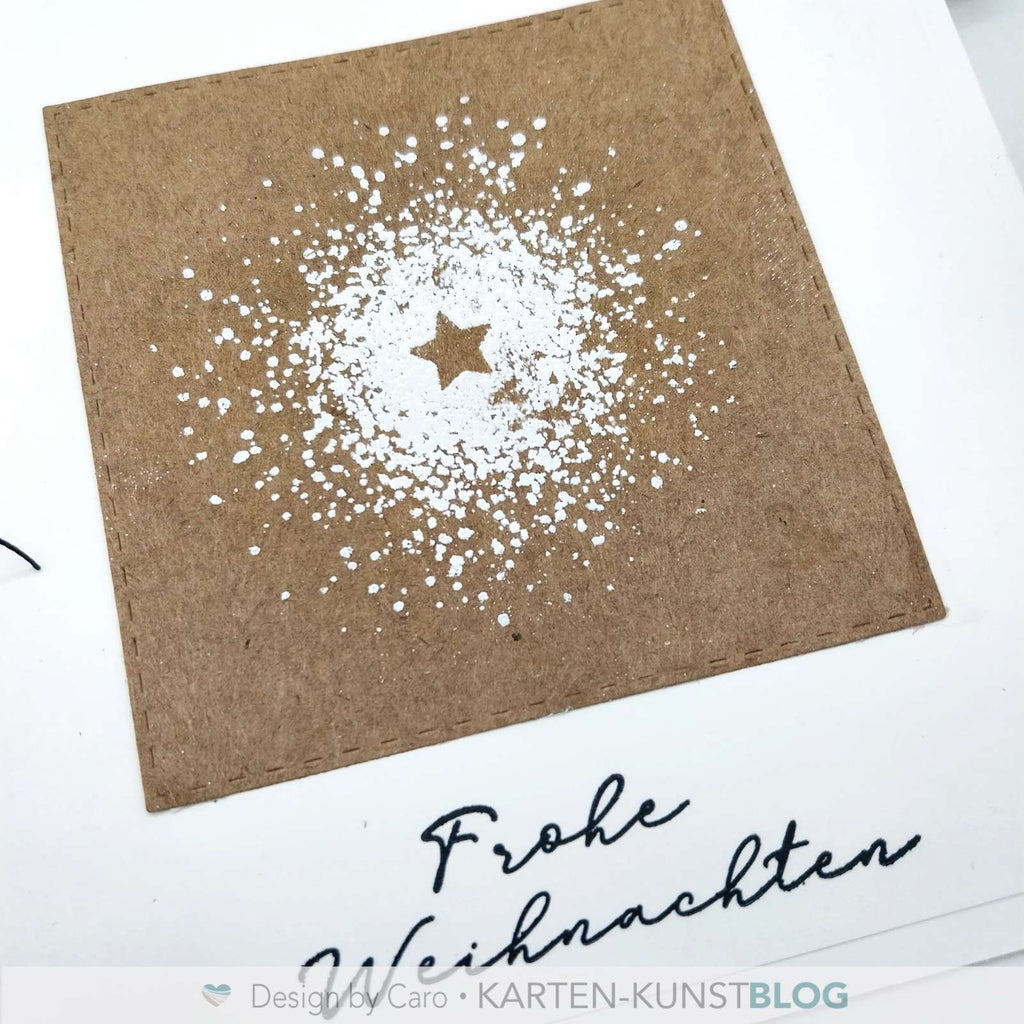 Karten-Kunst Clear Stamps KK-0169 - Splatters mit Stern