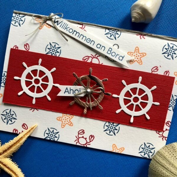 Karten-Kunst Stanzschablone kk-D145 - Mini Ship's Wheel