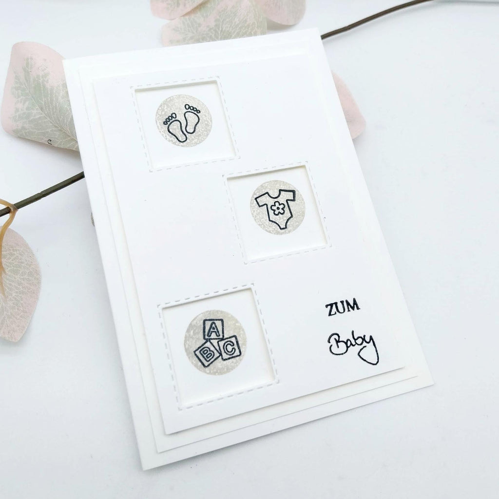 Karten-Kunst Clear Stamps KK-0213 - Mini Frames Baby
