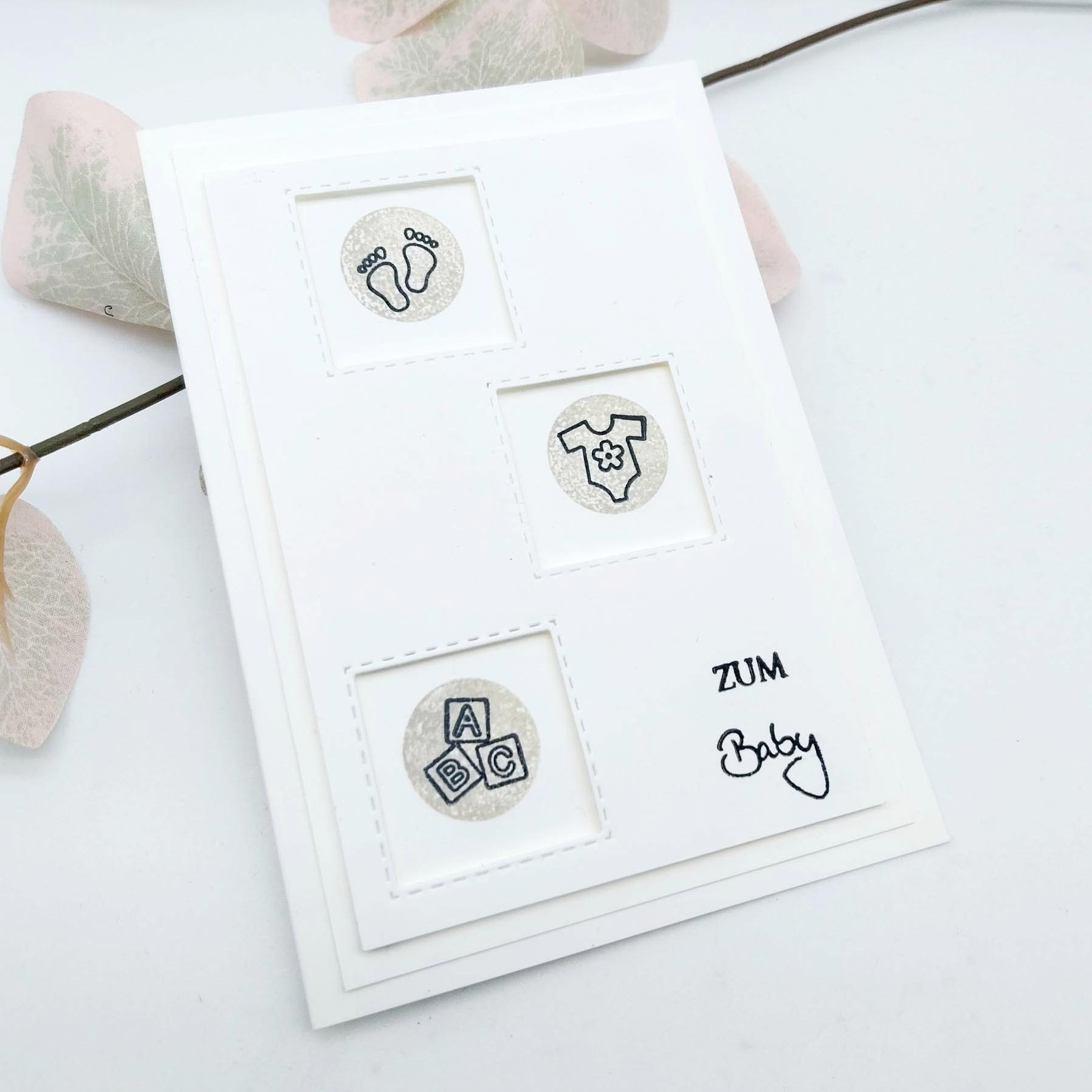 Karten-Kunst Clear Stamps KK-0213 - Mini Frames Baby