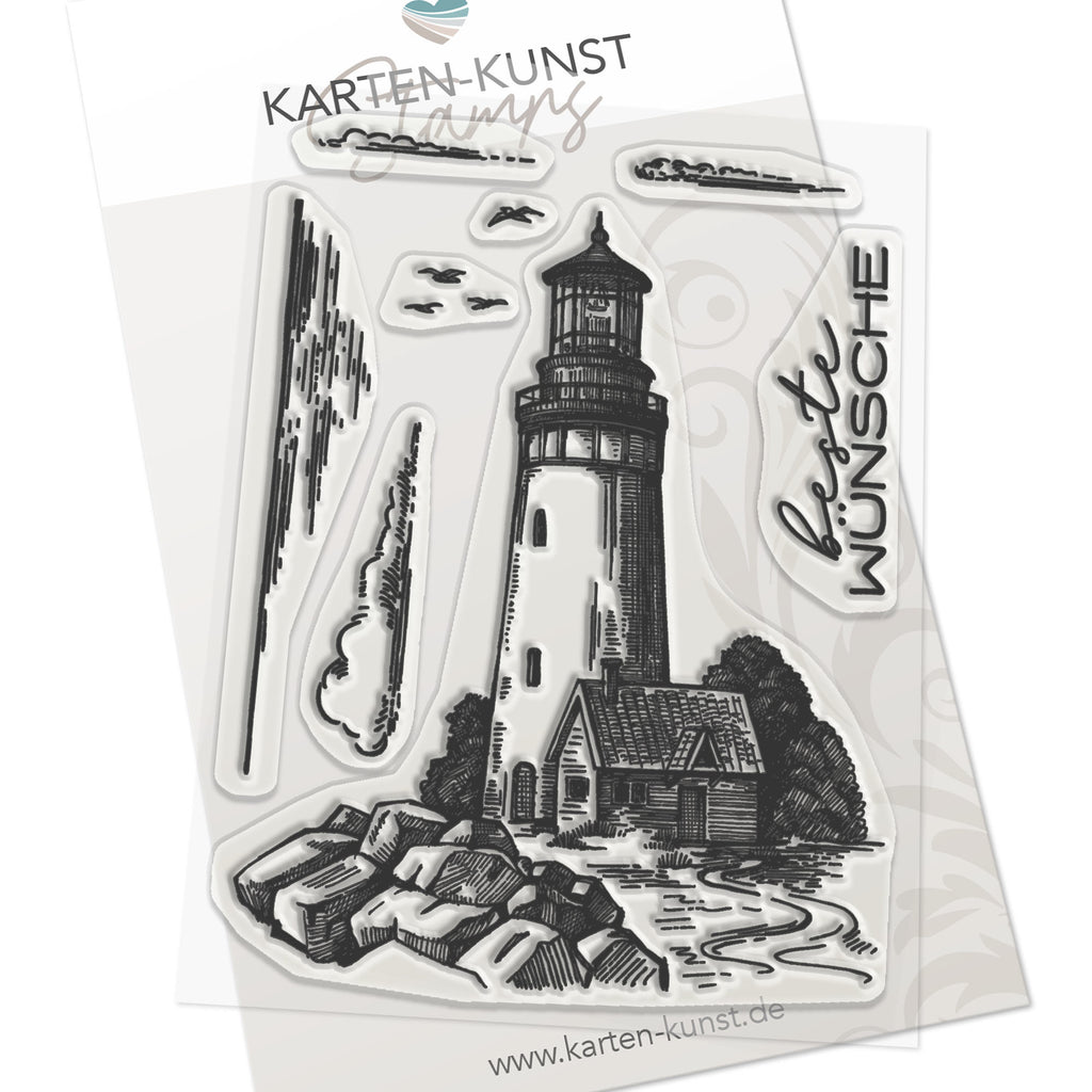 Karten-Kunst Clear Stamps KK-0244 - Leuchtturm