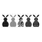 Karten-Kunst Clear Stamps KK-0258 - Osterhasen / Easter Bunnies