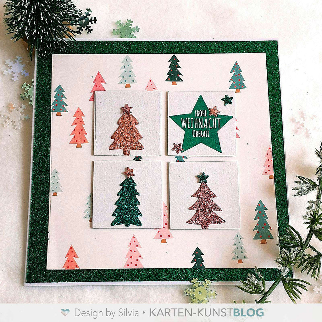 Karten-Kunst Clear Stamps KK-0273 - Gemusterte Sterne