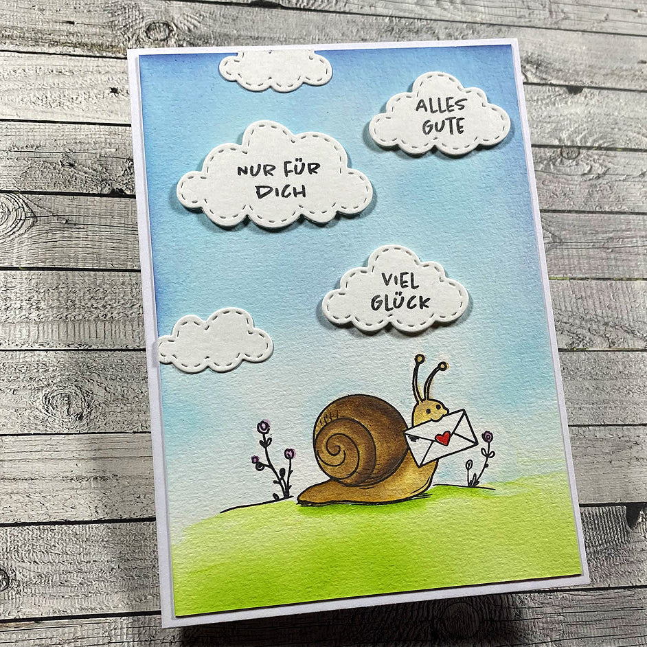 Karten-Kunst Clear Stamps KLEIN KK-0280 - Ein schneller Gruß