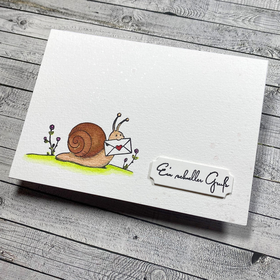 Karten-Kunst Clear Stamps KLEIN KK-0280 - Ein schneller Gruß