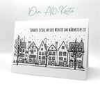 Karten-Kunst Clear Stamps GROSS KK-0288 - Winterliche Häuser