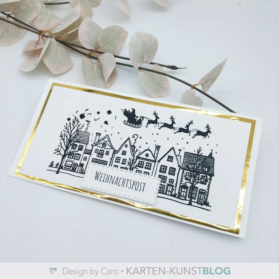 Karten-Kunst Clear Stamps GROSS KK-0288 - Winterliche Häuser