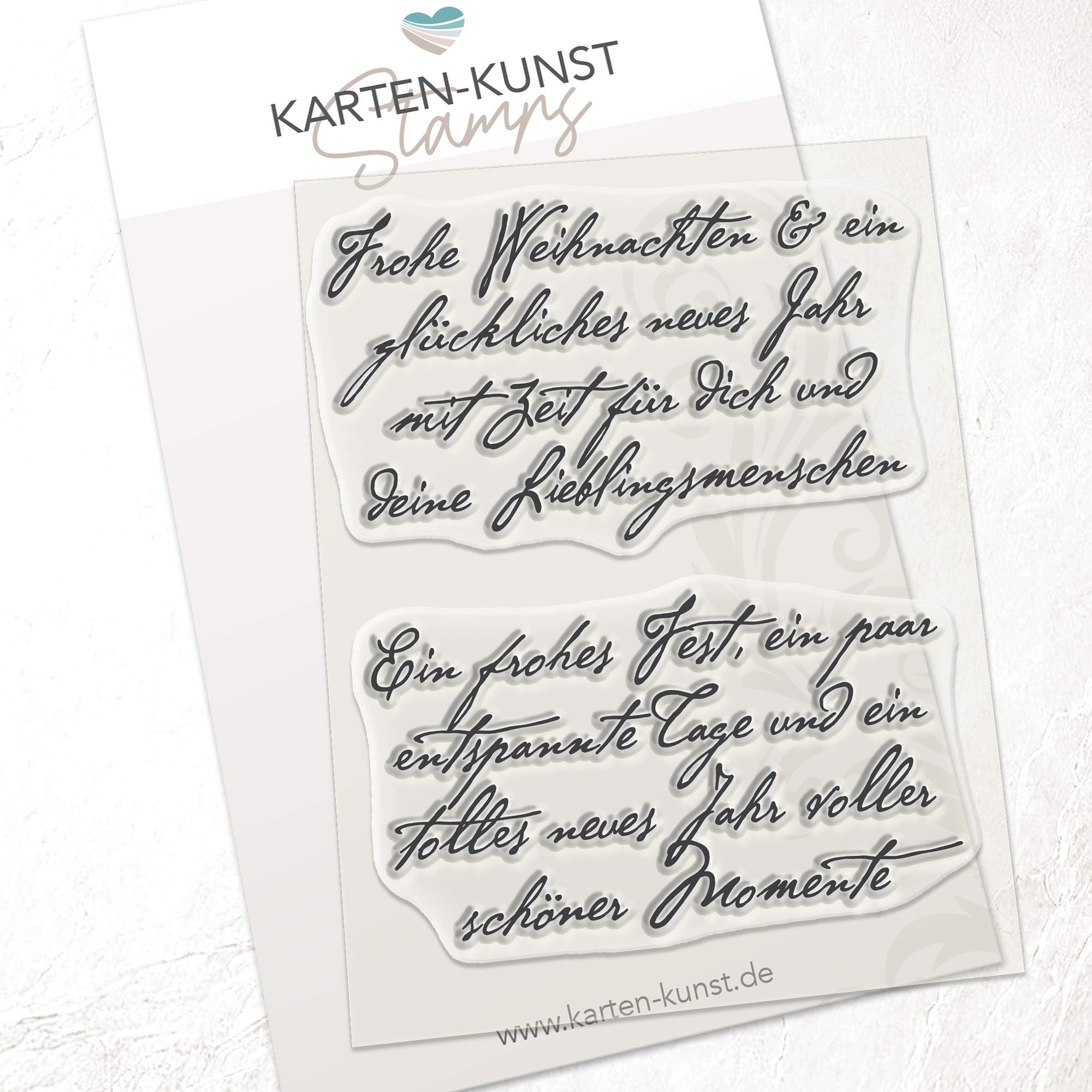 Karten-Kunst Clear Stamps KK-0289 - Kartensprüche für Weihnachten