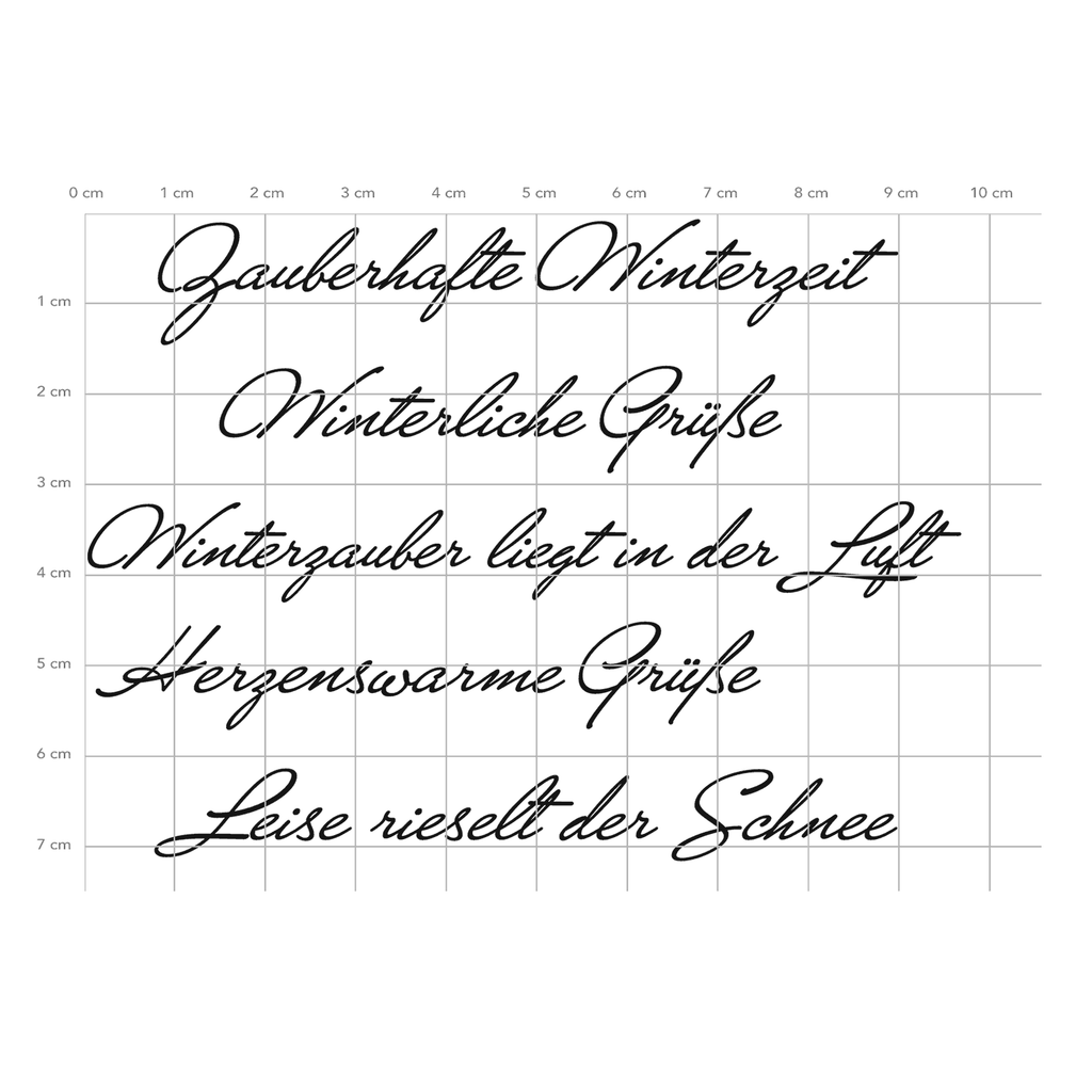 Karten-Kunst Clear Stamps KK-0291 - Kartengrüße Winter
