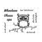 Karten-Kunst Clear Stamps KK-0292 - Uhuuups, so alt schon