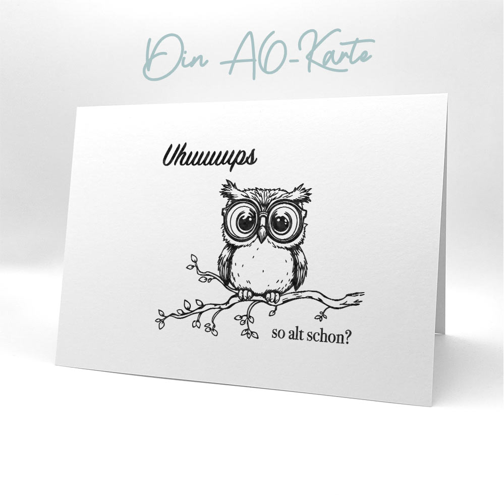Karten-Kunst Clear Stamps KK-0292 - Uhuuups, so alt schon