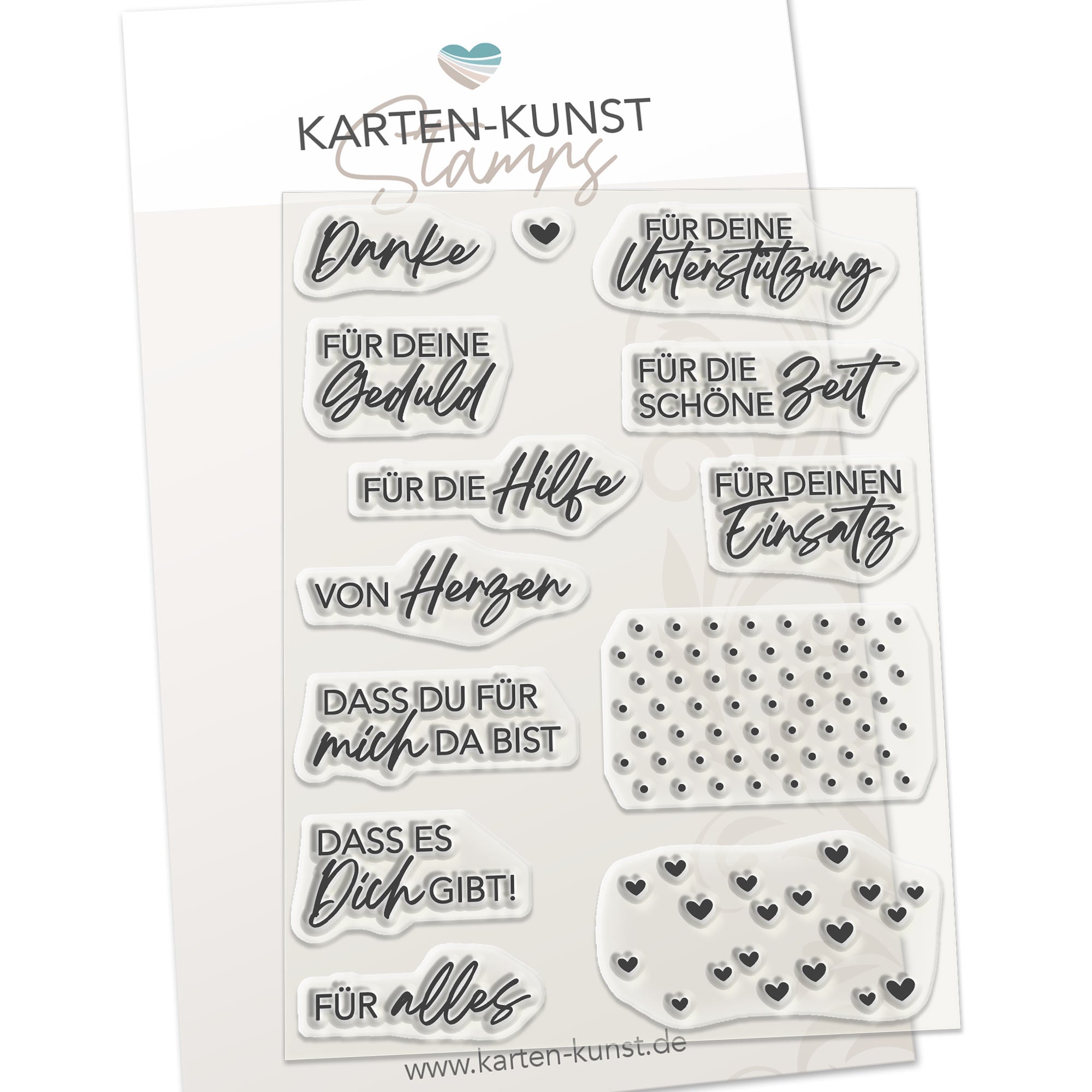 Karten-Kunst Clear Stamps KK-0293 - Merci, dass es dich gibt