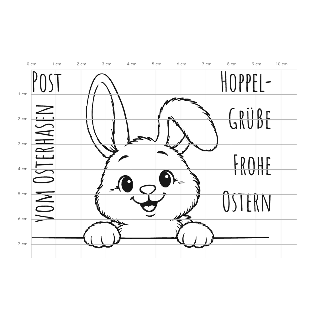 Karten-Kunst Clear Stamps KK-0294 - Post vom Osterhasen