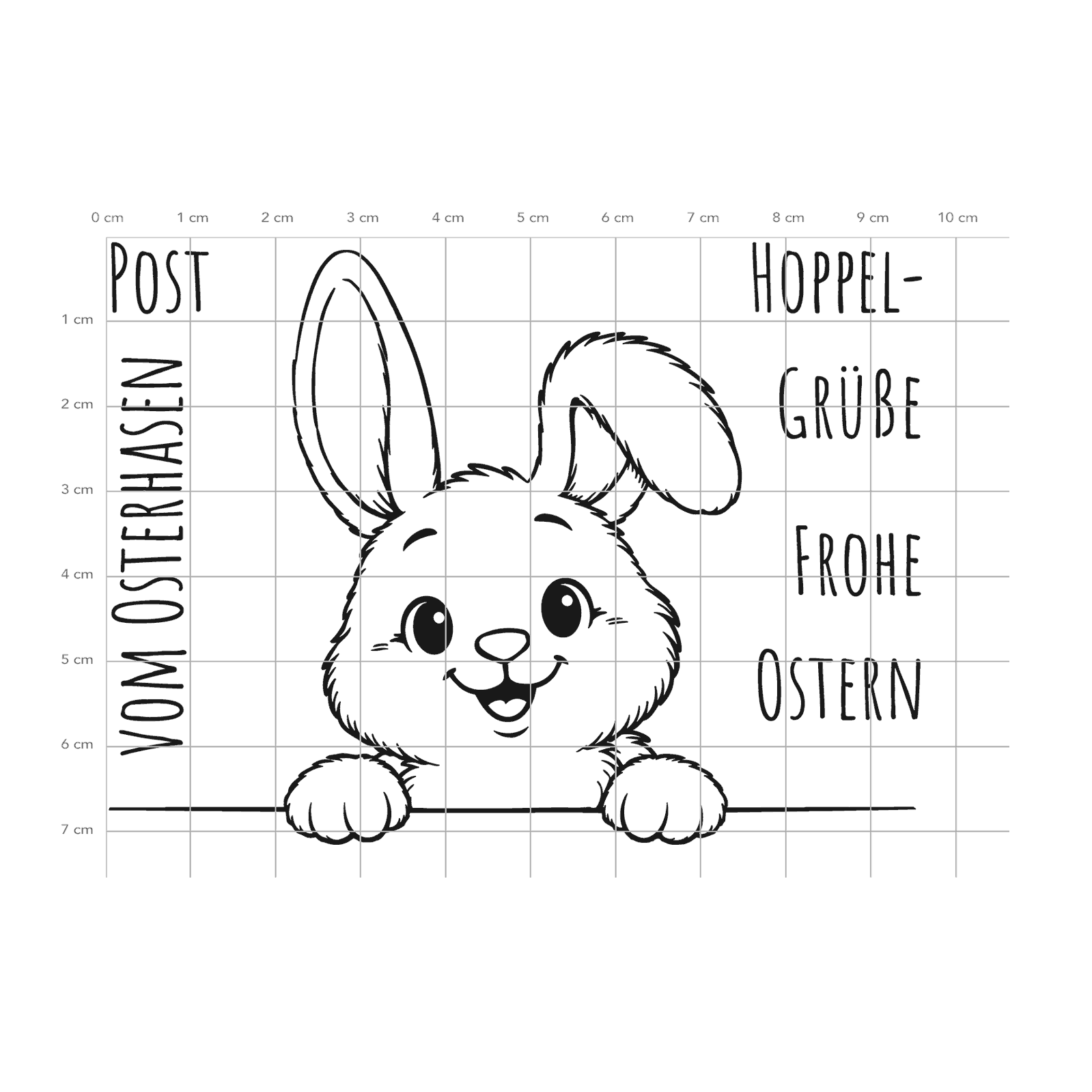 Karten-Kunst Clear Stamps KK-0294 - Post vom Osterhasen