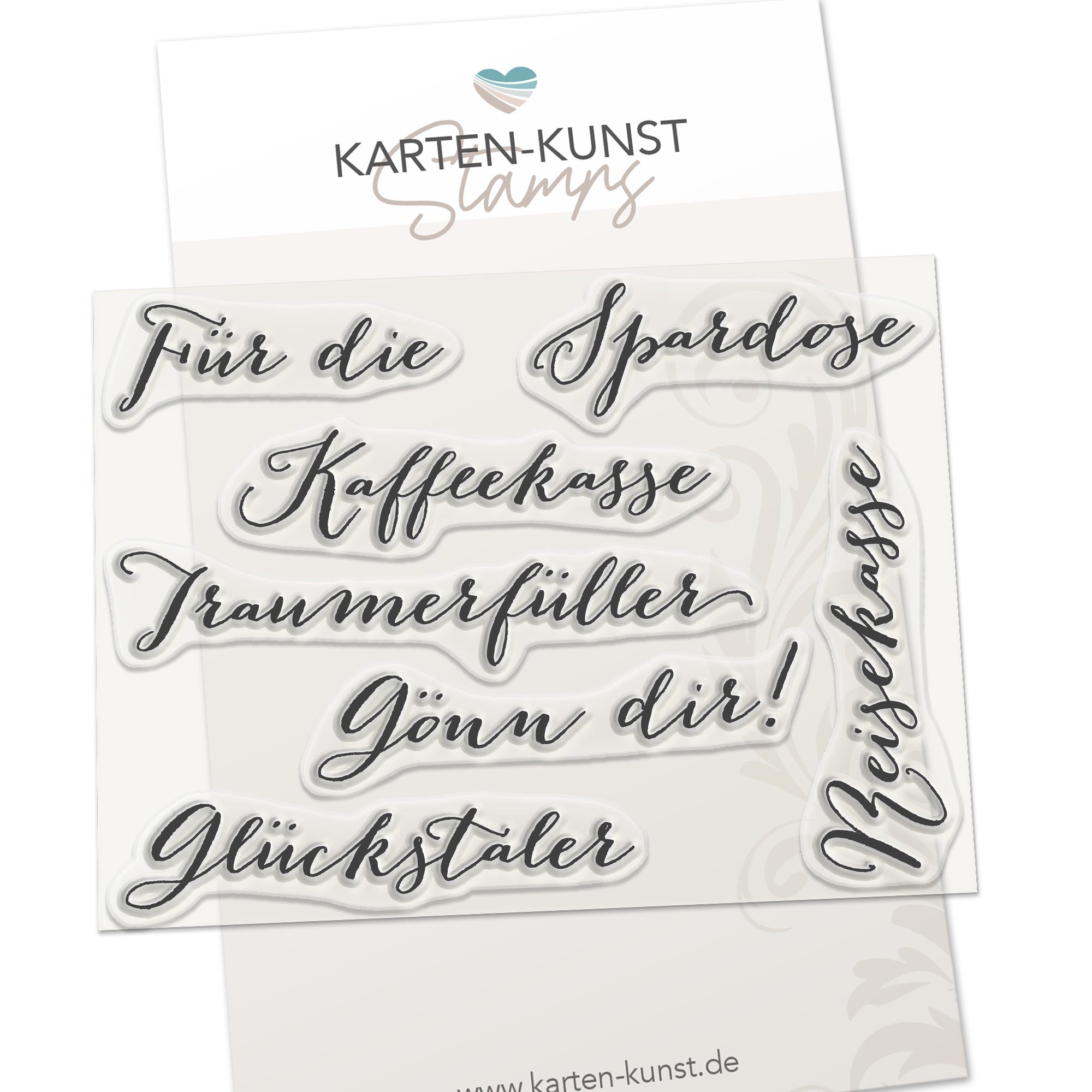 Karten-Kunst Clear Stamps KK-0297 - Große Worte Für die Spardose