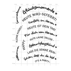 Karten-Kunst Clear Stamps KK-0298 - Circulus Sprüche Sommerparty