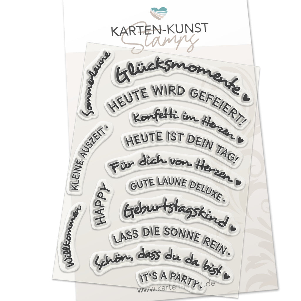 Karten-Kunst Clear Stamps KK-0298 - Circulus Sprüche Sommerparty