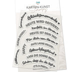 Karten-Kunst Clear Stamps KK-0298 - Circulus Sprüche Sommerparty