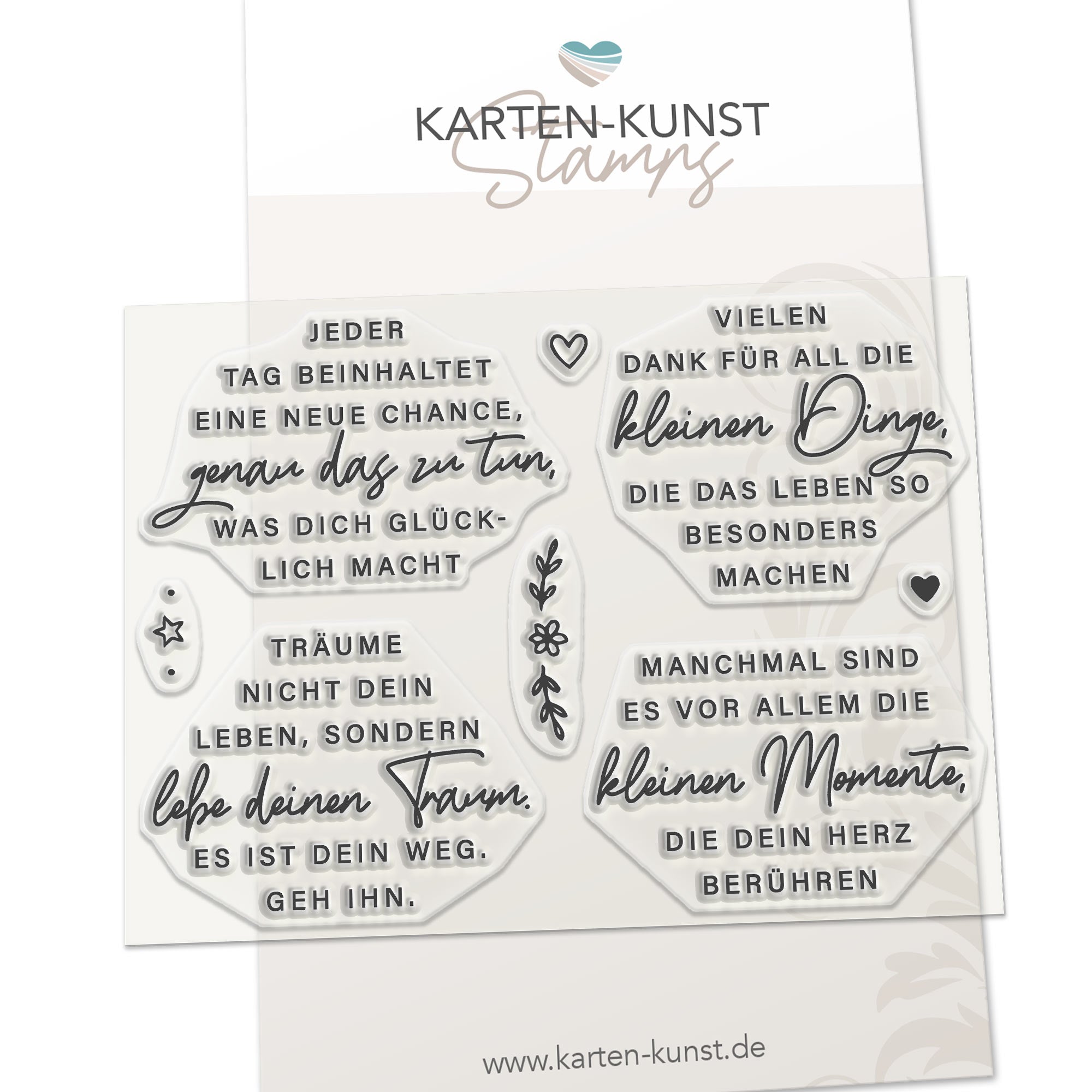 Karten-Kunst Clear Stamps KK-0299 - Wünsche für Kreise