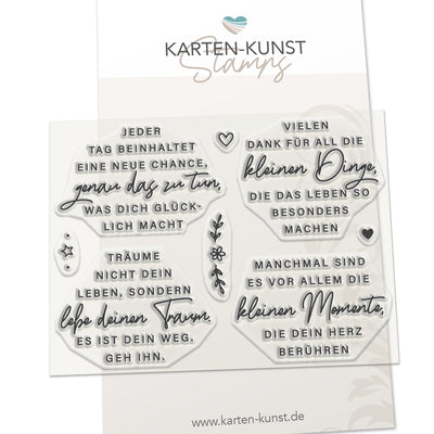 Karten-Kunst Clear Stamps KK-0299 - Wünsche für Kreise
