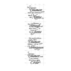Karten-Kunst Clear Stamps KK-0302 - Weise Worte Blumen