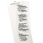 Karten-Kunst Clear Stamps KK-0302 - Weise Worte Blumen