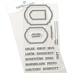 Karten-Kunst Stempel Worte & Sprüche deutsch - Apotheker-Etiketten: Eingemacht