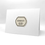 Karten-Kunst Stempel Worte & Sprüche deutsch - Apotheker-Etiketten: Eingemacht