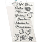 Karten-Kunst Stempel Worte & Sprüche deutsch - Erntezeit I Herbst
