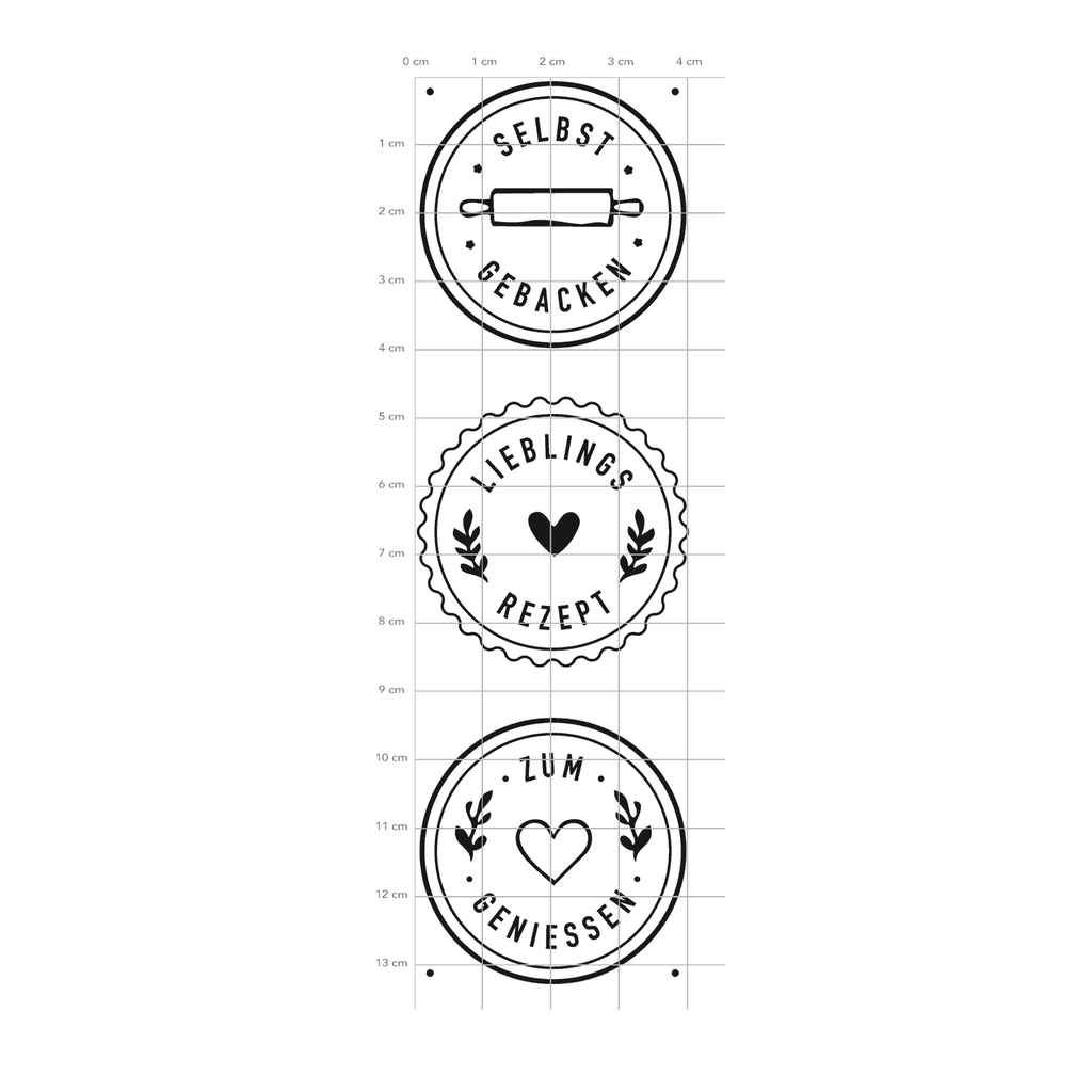 Karten-Kunst Stempel Worte & Sprüche deutsch - Manufaktursiegel