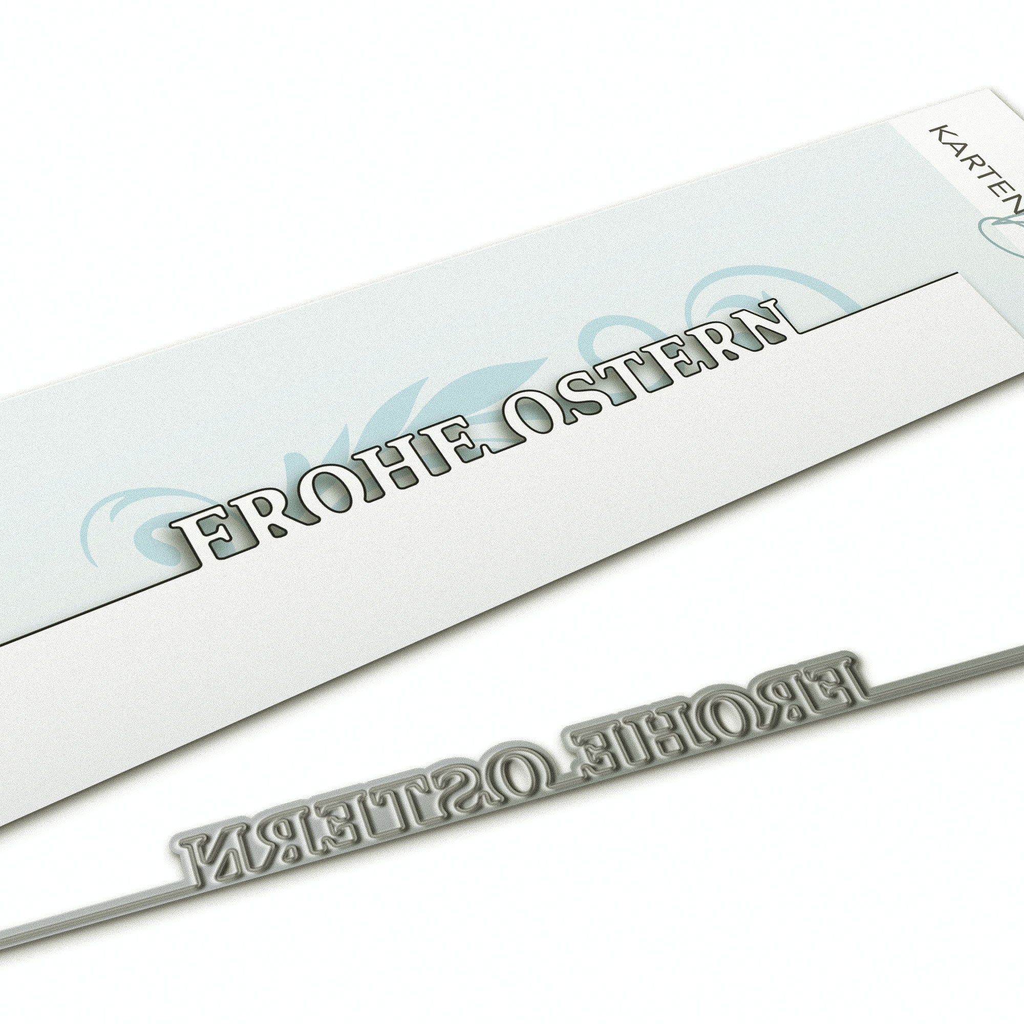 Karten-Kunst Stanzschablone kk-D233 - Randtexte Frohe Ostern