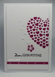 Karten-Kunst Stanzschablone kk-D047 - Heart of Hearts / Herz aus Herzchen
