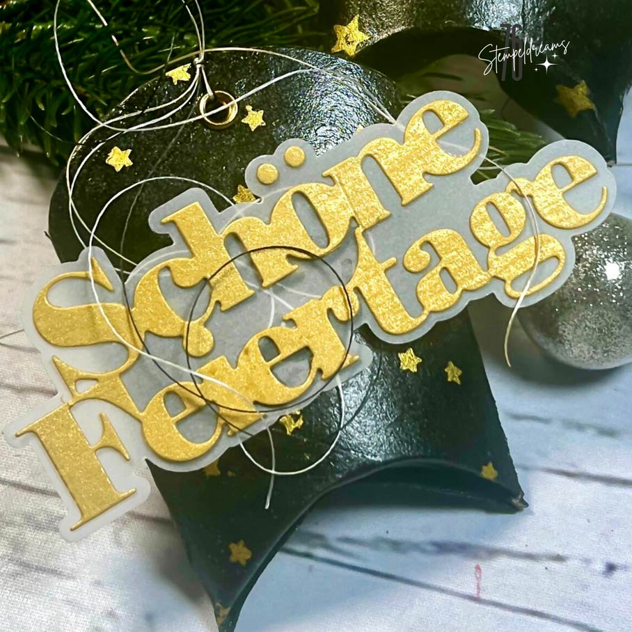 Karten-Kunst Stanzschablone kk-D228 - Das rockt Schöne Feiertage