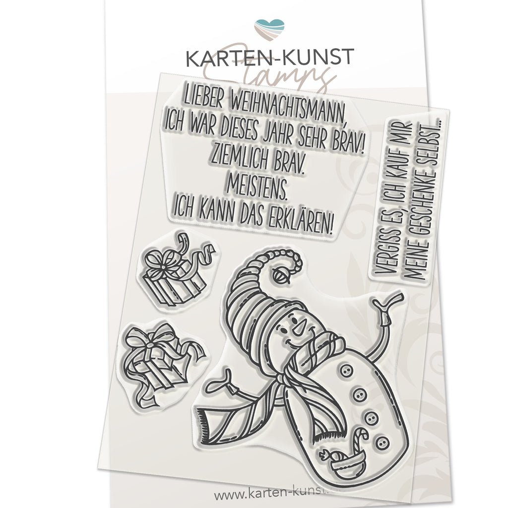 Karten-Kunst Clear Stamps KK-0121 - Braver Schneemann
