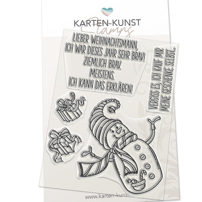 Karten-Kunst Clear Stamps KK-0121 - Braver Schneemann