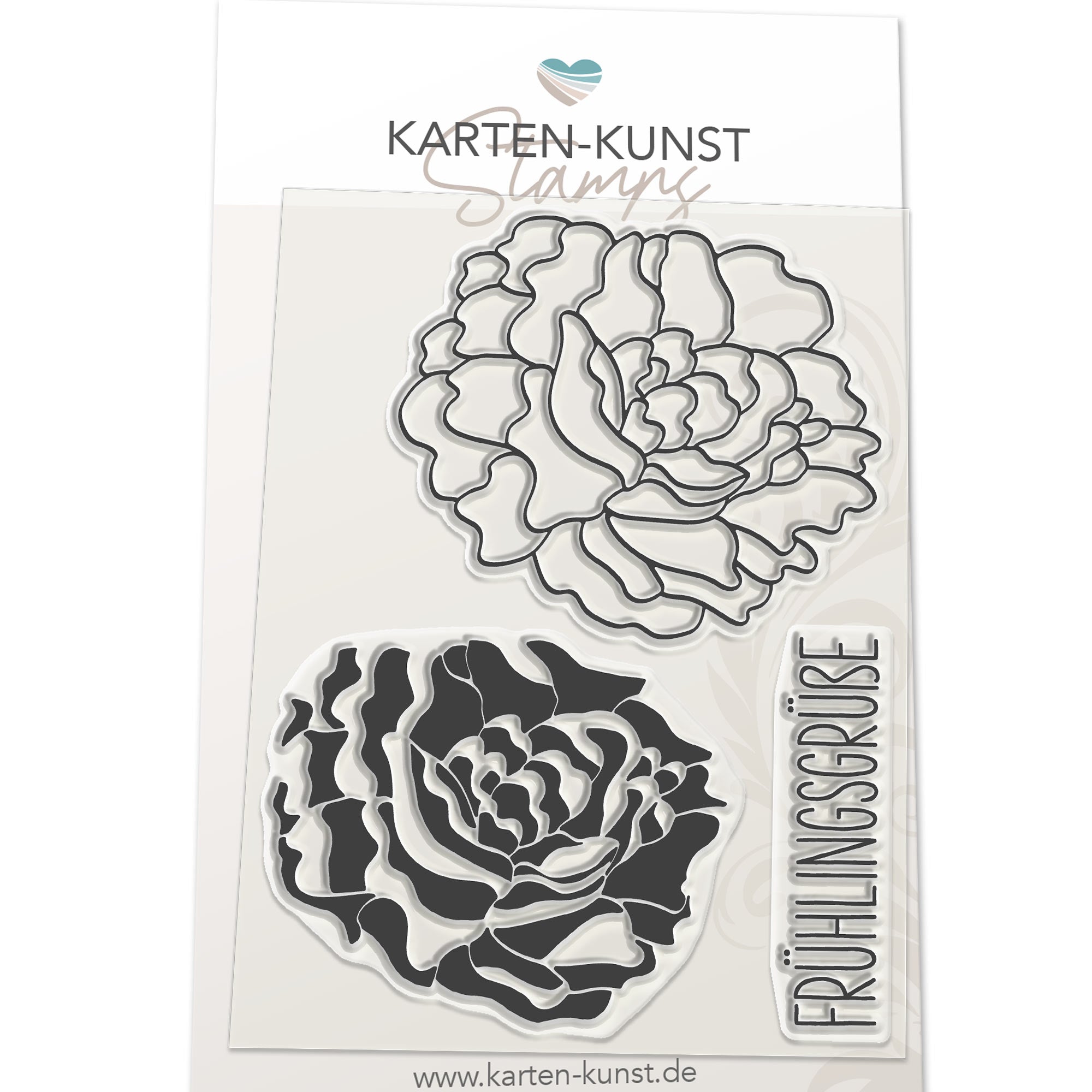 Karten-Kunst Clear Stamps KK-0123 - Pfingstrose