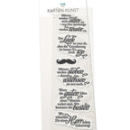 Karten-Kunst Clear Stamps KK-0124 - Weise Worte für Männer